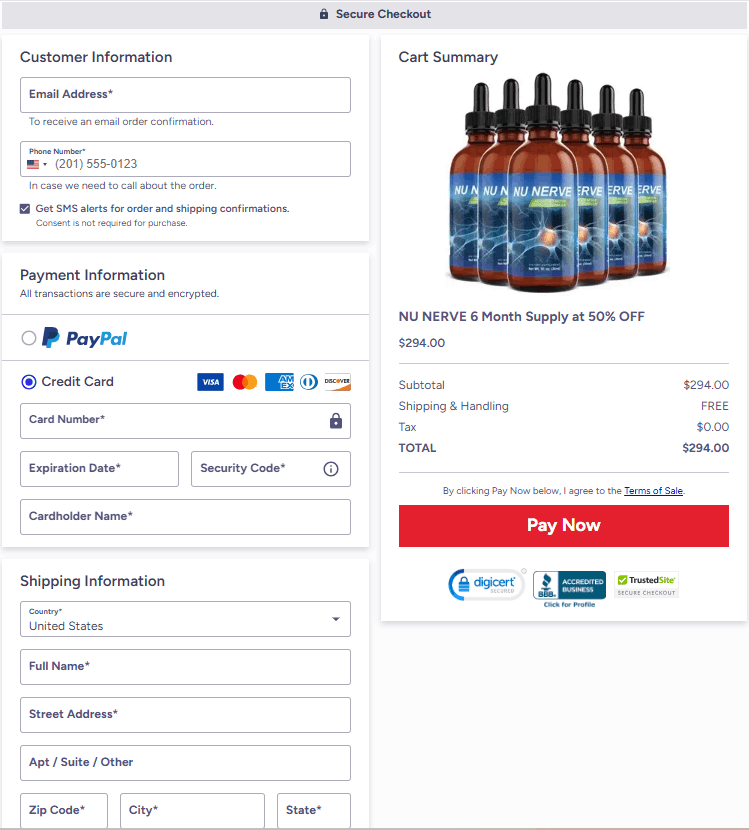 NuNerve-Secure-Checkout